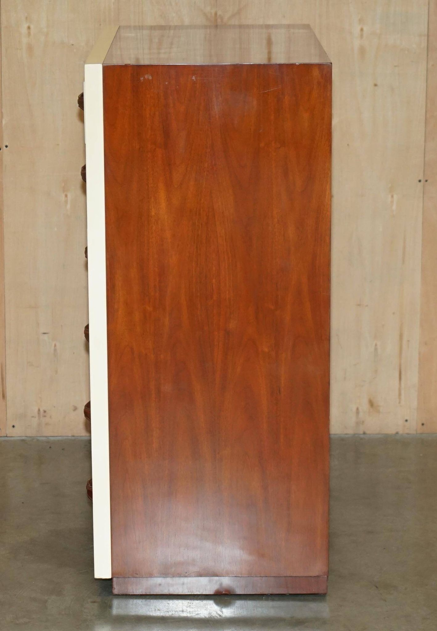 Commode Ralph Lauren Modern Hollywood cuir et bois