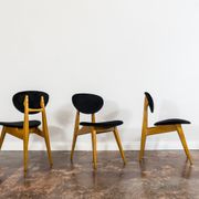 Set de 3 chaises par Juliusz Kędziorek 1960's
