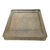 Thick glass storage tray