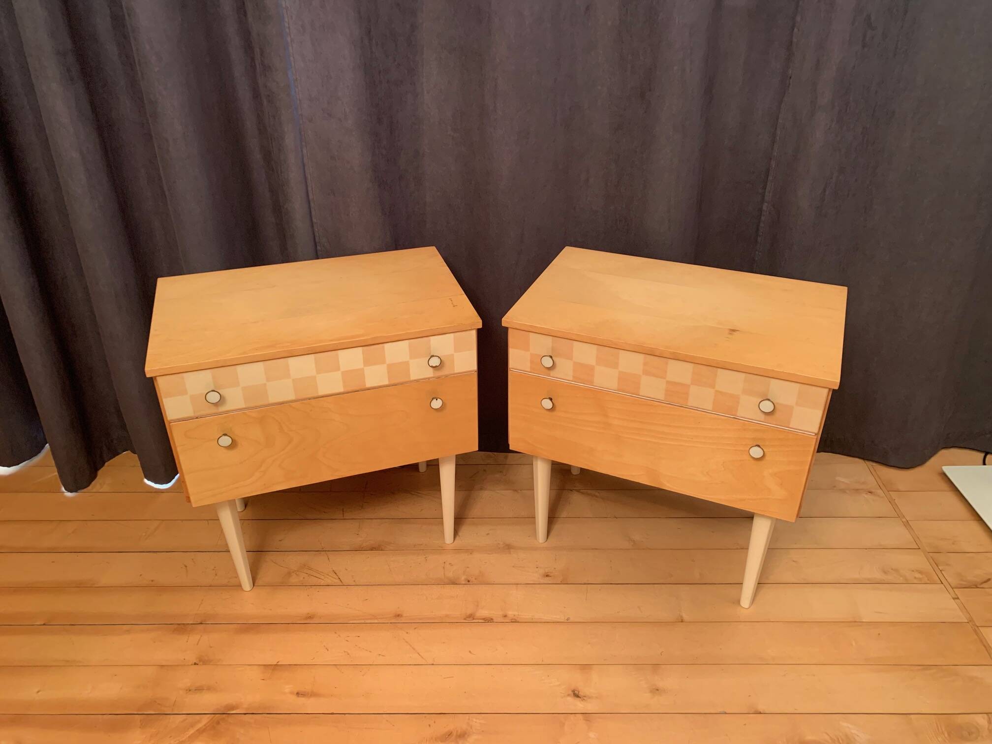 Pair of bedside tables, 1960s
