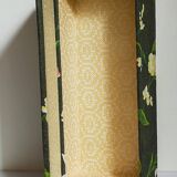 Box padded with old fabric