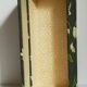 Box padded with old fabric