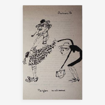Illustrations Daninos de 1962 " La Curiosité "