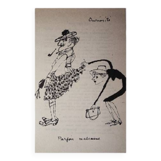 Illustrations Daninos de 1962 " La Curiosité "