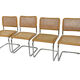 Lot de  4 chaises modèle Cesca B32