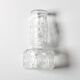 Mid-century Clear Pressed Glass Vase by Adolf Matura / Rosice / 1973