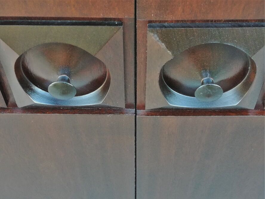 Exotic wood, belgium, 1960's brutalist bar cabinet