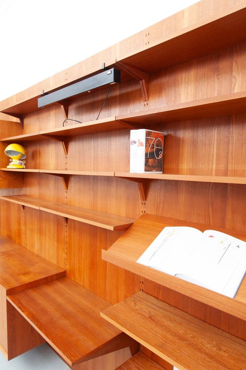 Royal mid-century teak wall unit by Poul Cadovius for Cado, 1960s