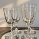 6 Baccarat glasses Funel shaped late 19th - early 20th century 