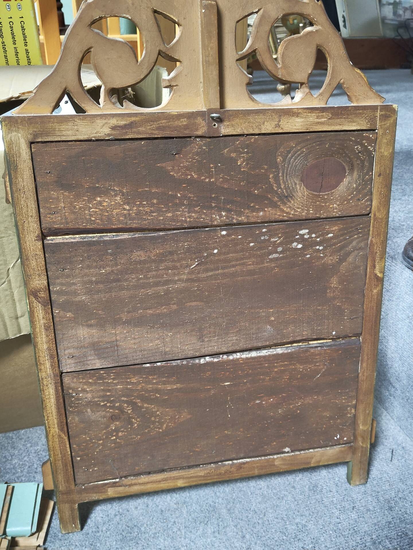 Miroir de table  en bois doré style Louis XVI