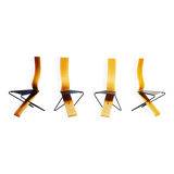 Series of 4 Chairs by Pietro Arosio for Airon 1980