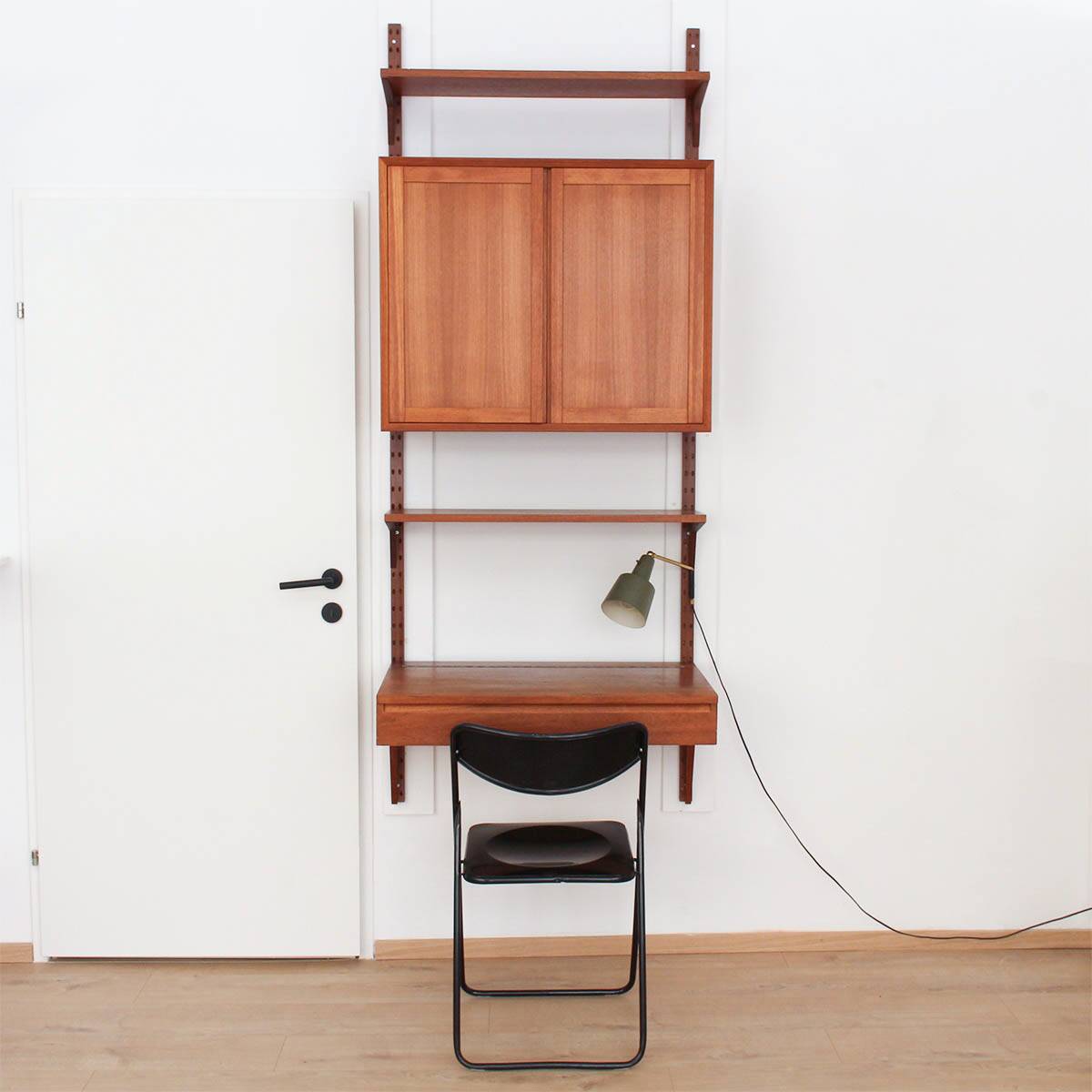 Danish teak wall unit by Poul Cadovius for CADO