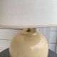 Ceramic lamp, new fabric cable, cotton shade.