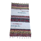 Handmade recycled cotton rug - Double thickness Multicolor