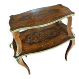 Dessert, rosewood marquetry tea table.