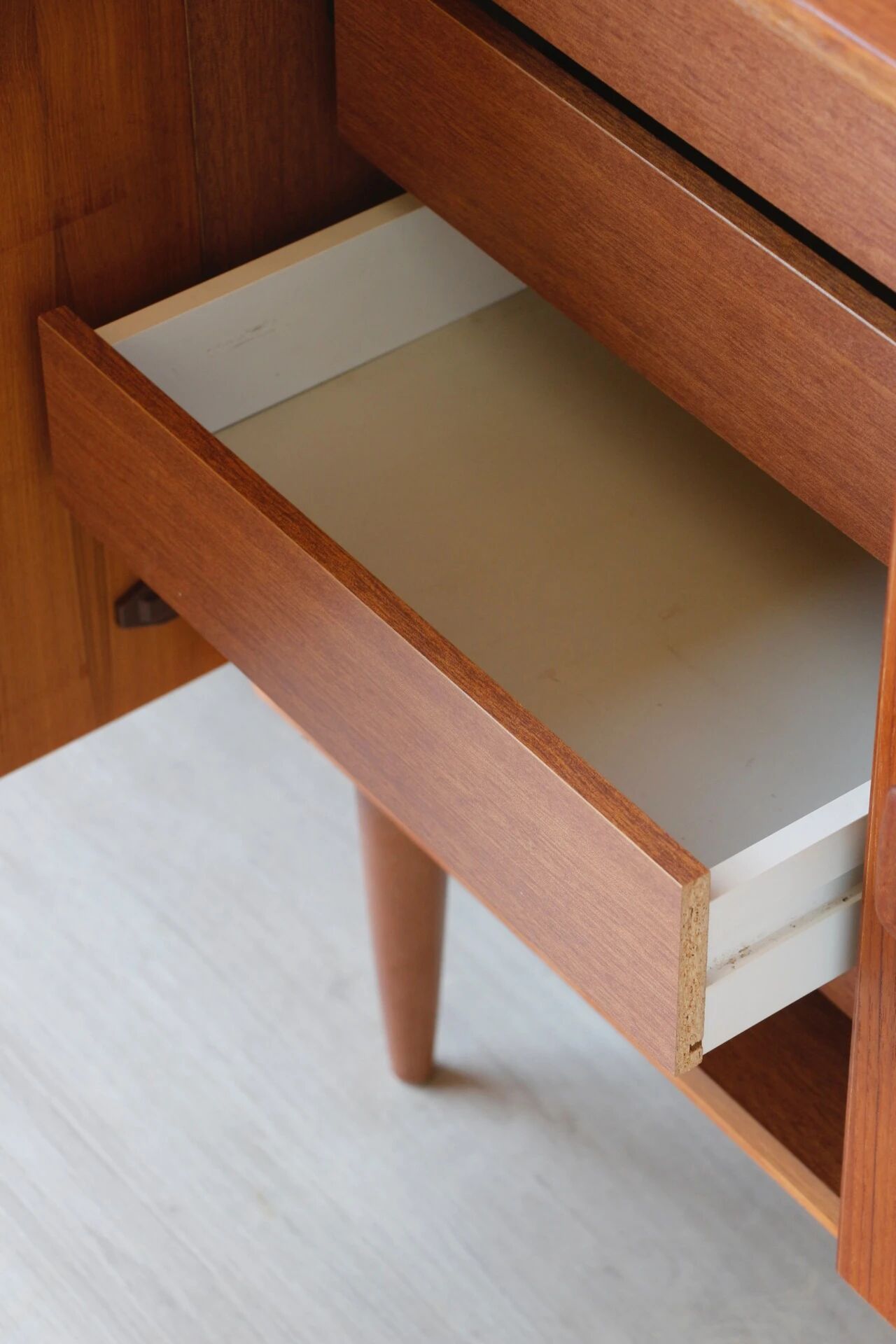 Restored vintage teak Scandinavian furniture