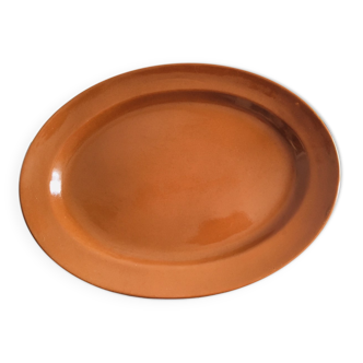 Oval terracotta dish