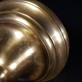 Duo of brass candlesticks