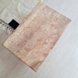 Travertine coffee table