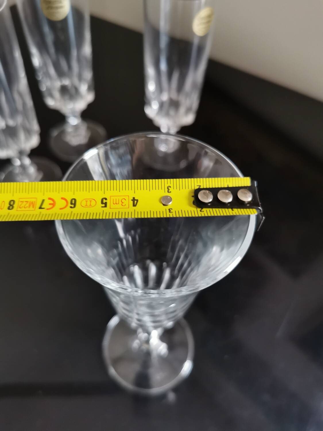 New bohemian crystal flute 6pcs available