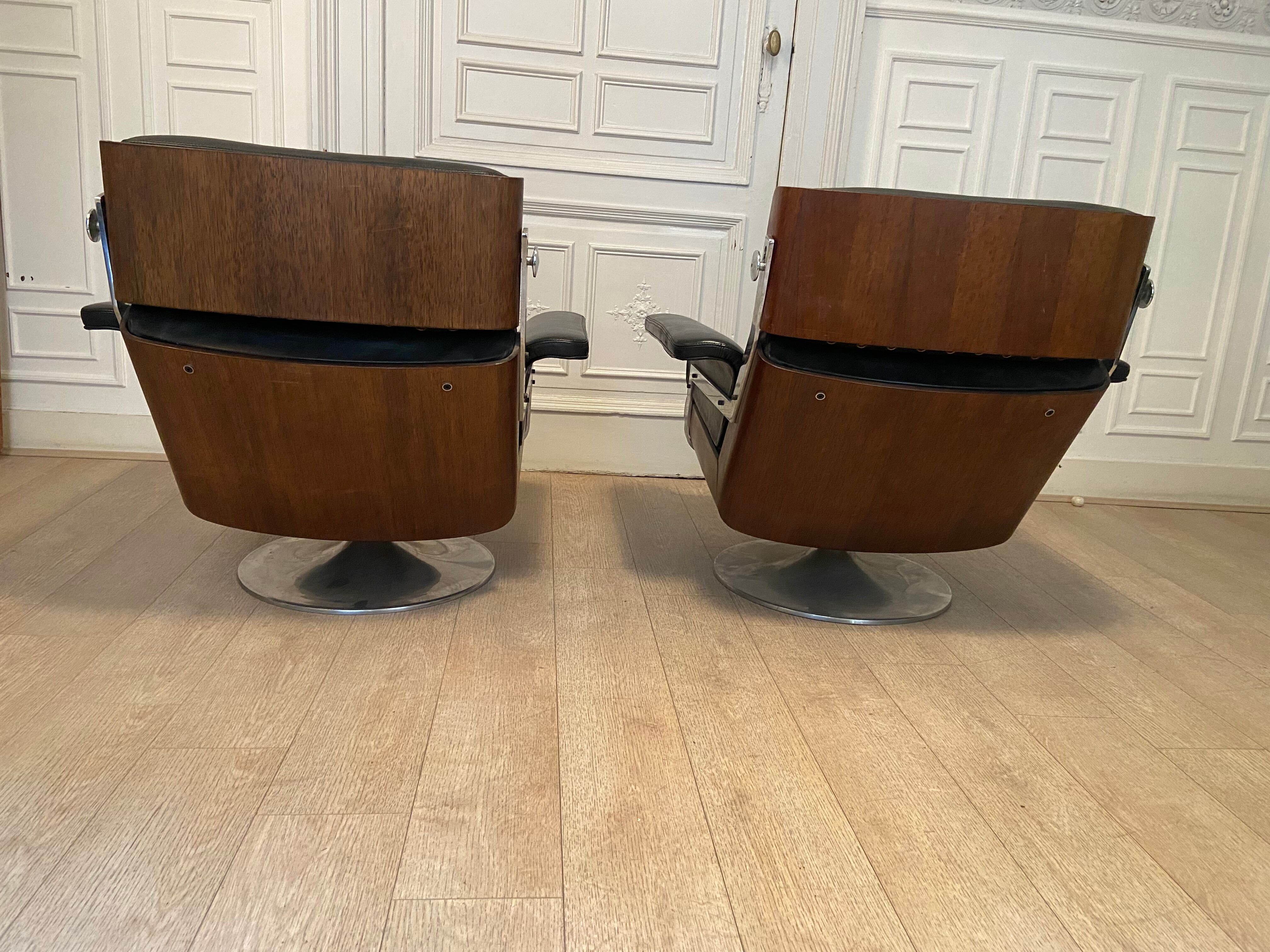 Set of Italian armchairs, 1960s