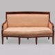 Empire bench, Restoration sofa in mahogany