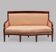 Empire bench, Restoration sofa in mahogany