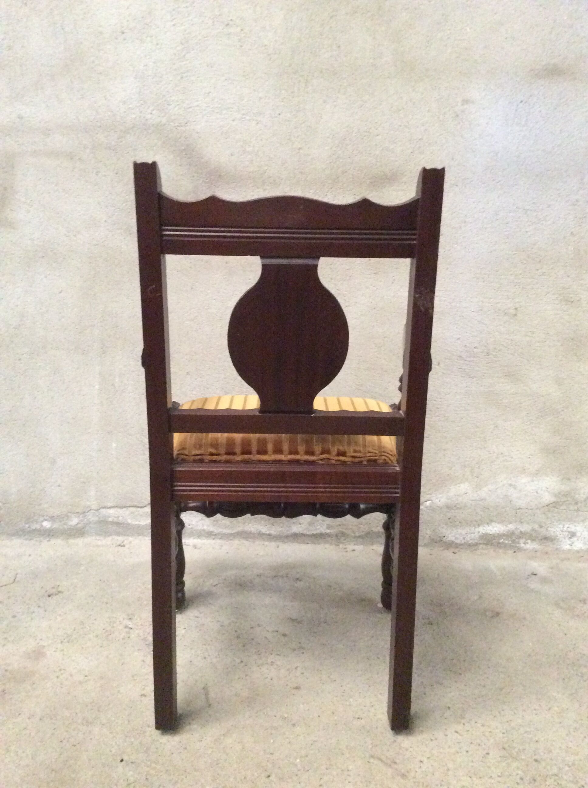 Vintage Basque wooden chair