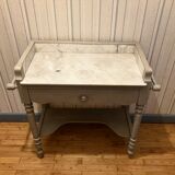 Wooden dressing table with marble top