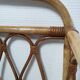 Shelf in curved bamboo and vintage rattan