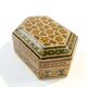 Oriental mosaic pill box, wood, Poland, 1970s