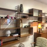Modular bookcase vintage String 1960