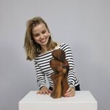 Wooden Sculpture – Attributed to Danish Modernism, 1970s