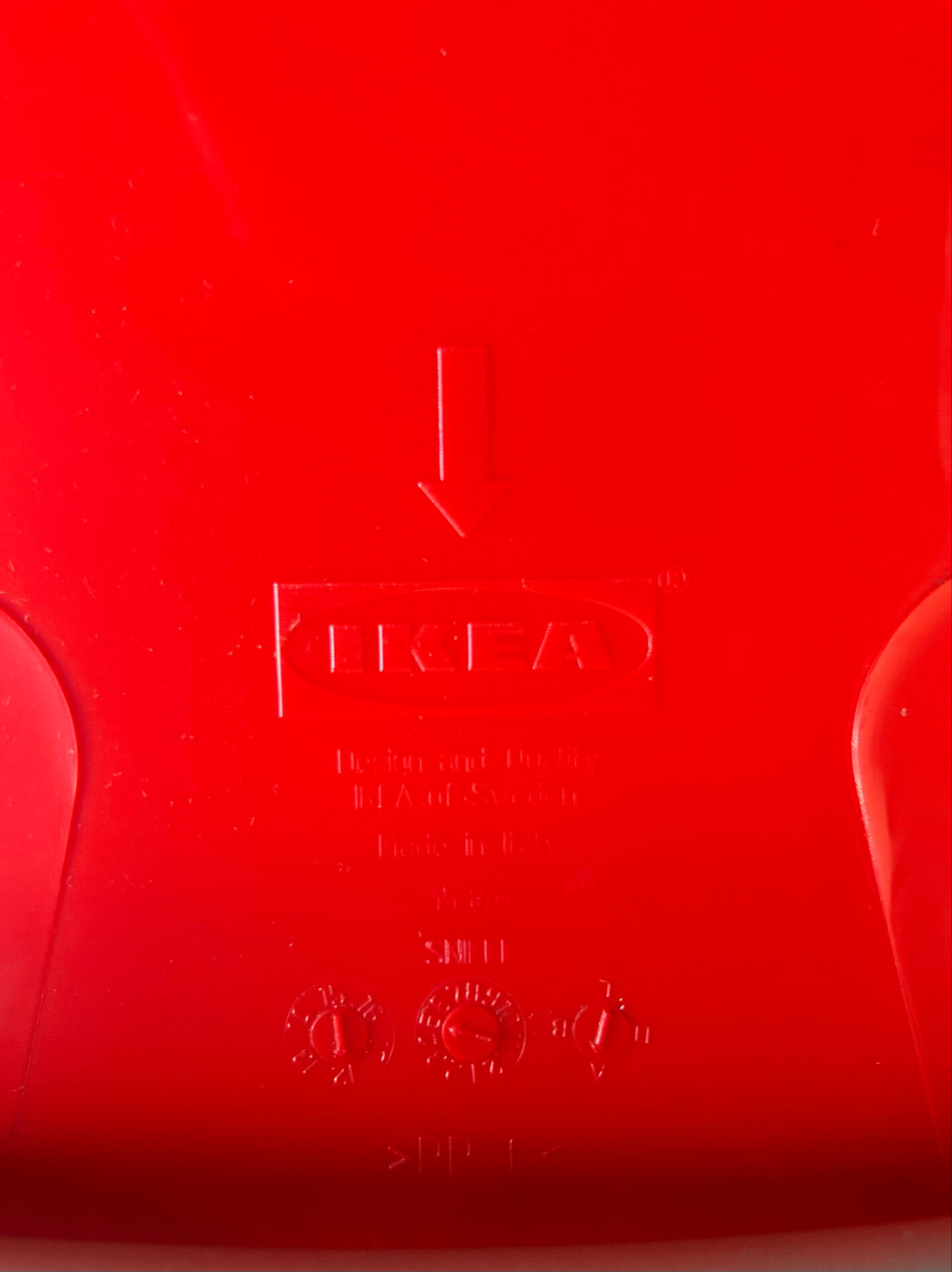 Red vintage 90's Ikea chair