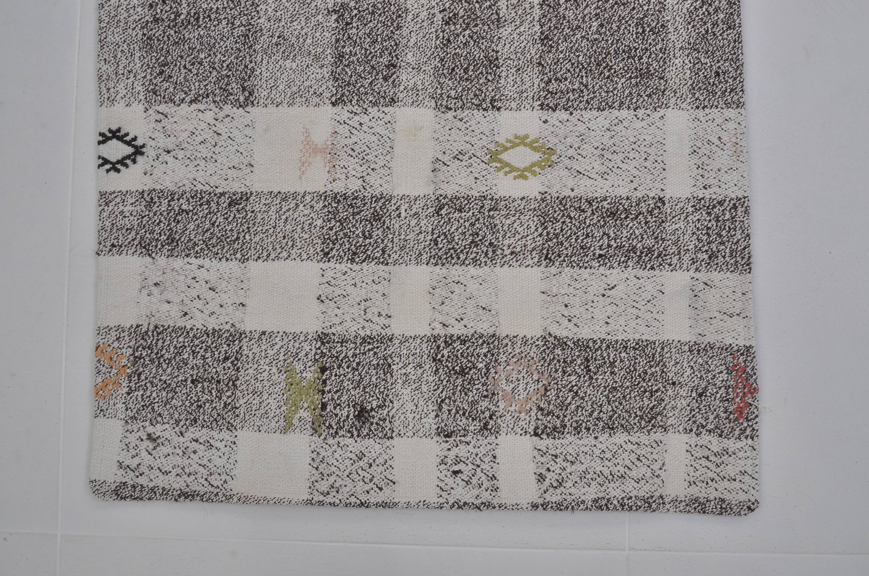 Neutral Vintage Kilim Runner Sku3830