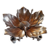 Silver-plated flower ashtray 1970