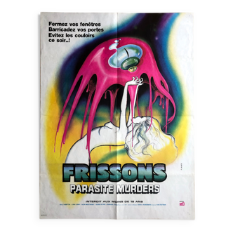 Affiche cinéma originale "Frissons" David Cronenberg