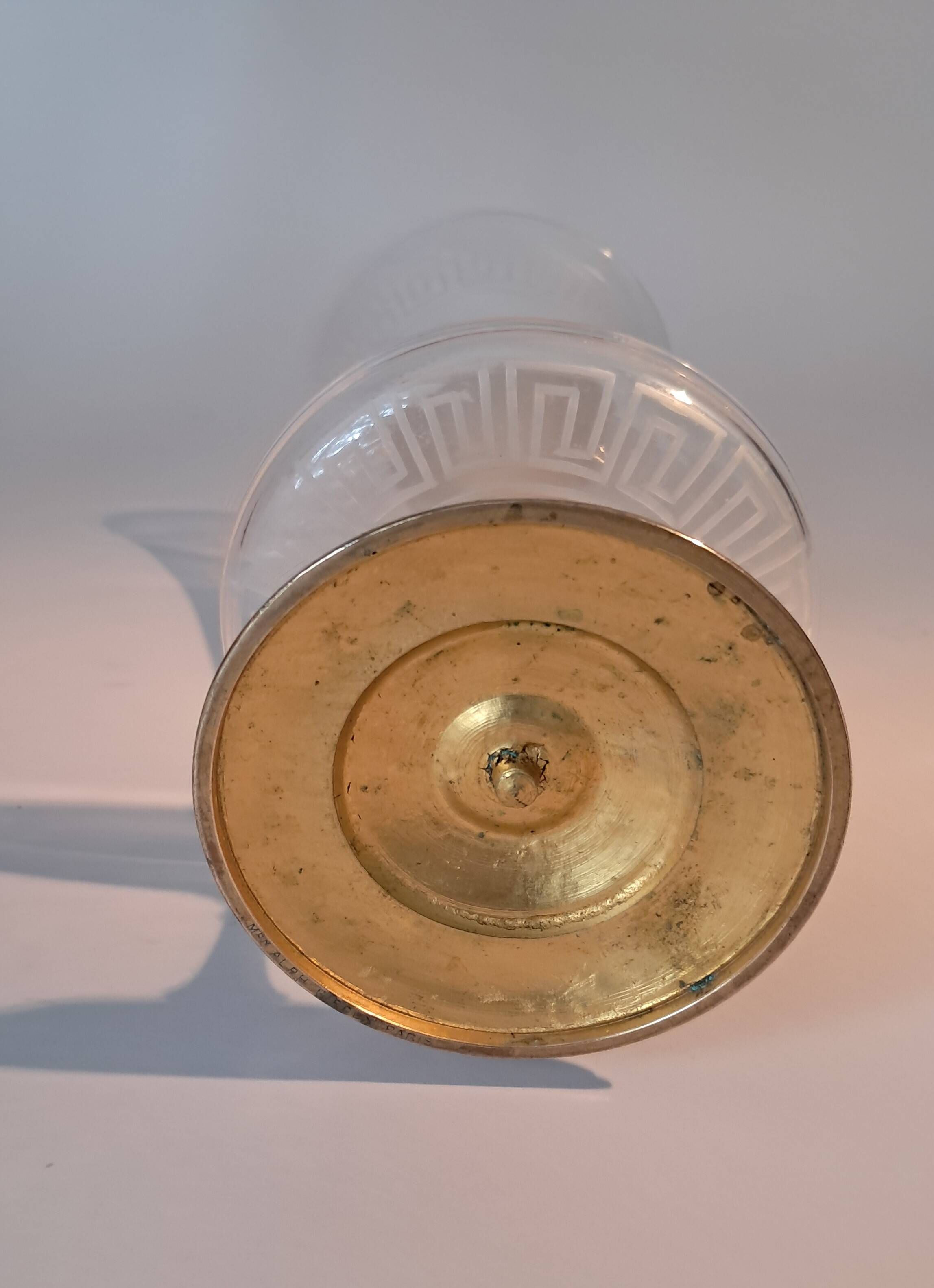 Cloisonné brass soliflore vase from the Napoléon III period.