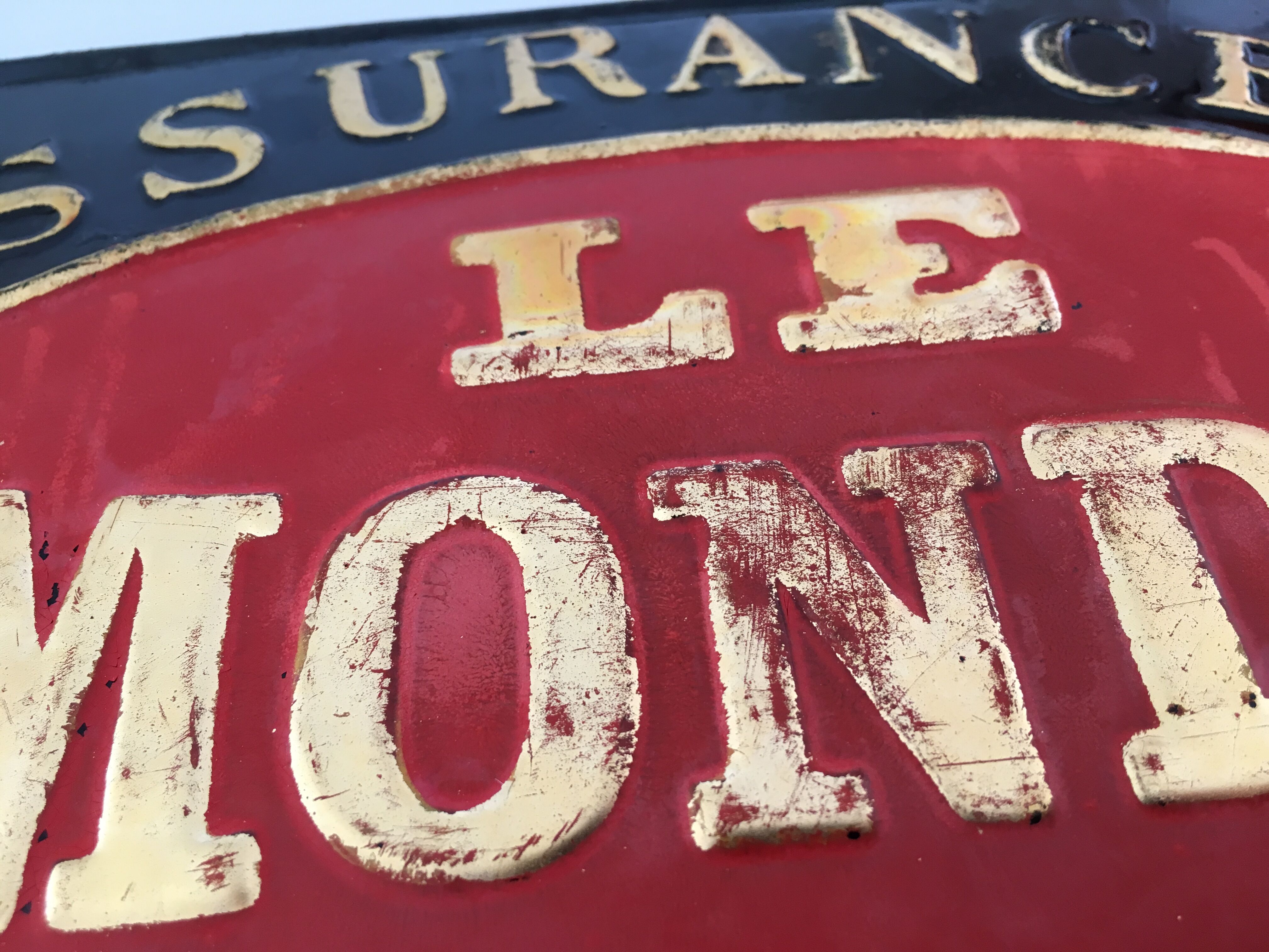 Antique enamelled plate 1900