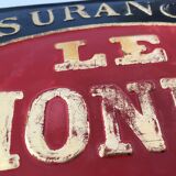 Antique enamelled plate 1900