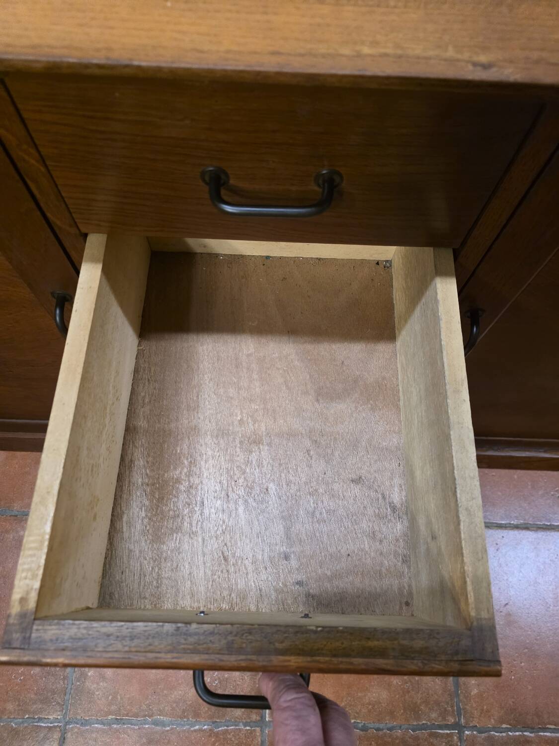Vintage oak enfilade from the 1960s.