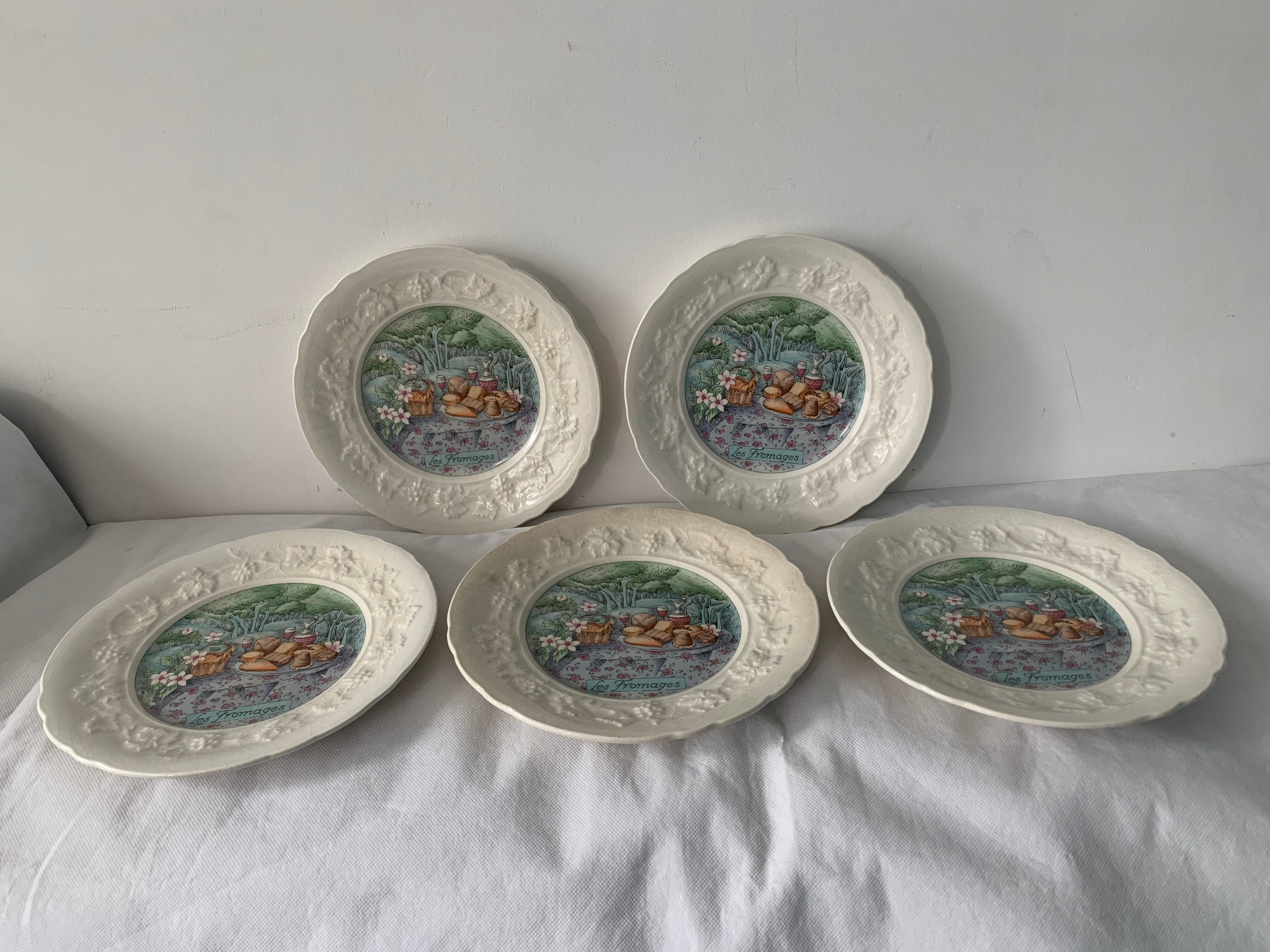 5 Gien Cheese Plates Marie-Pierre Boitard Flavours