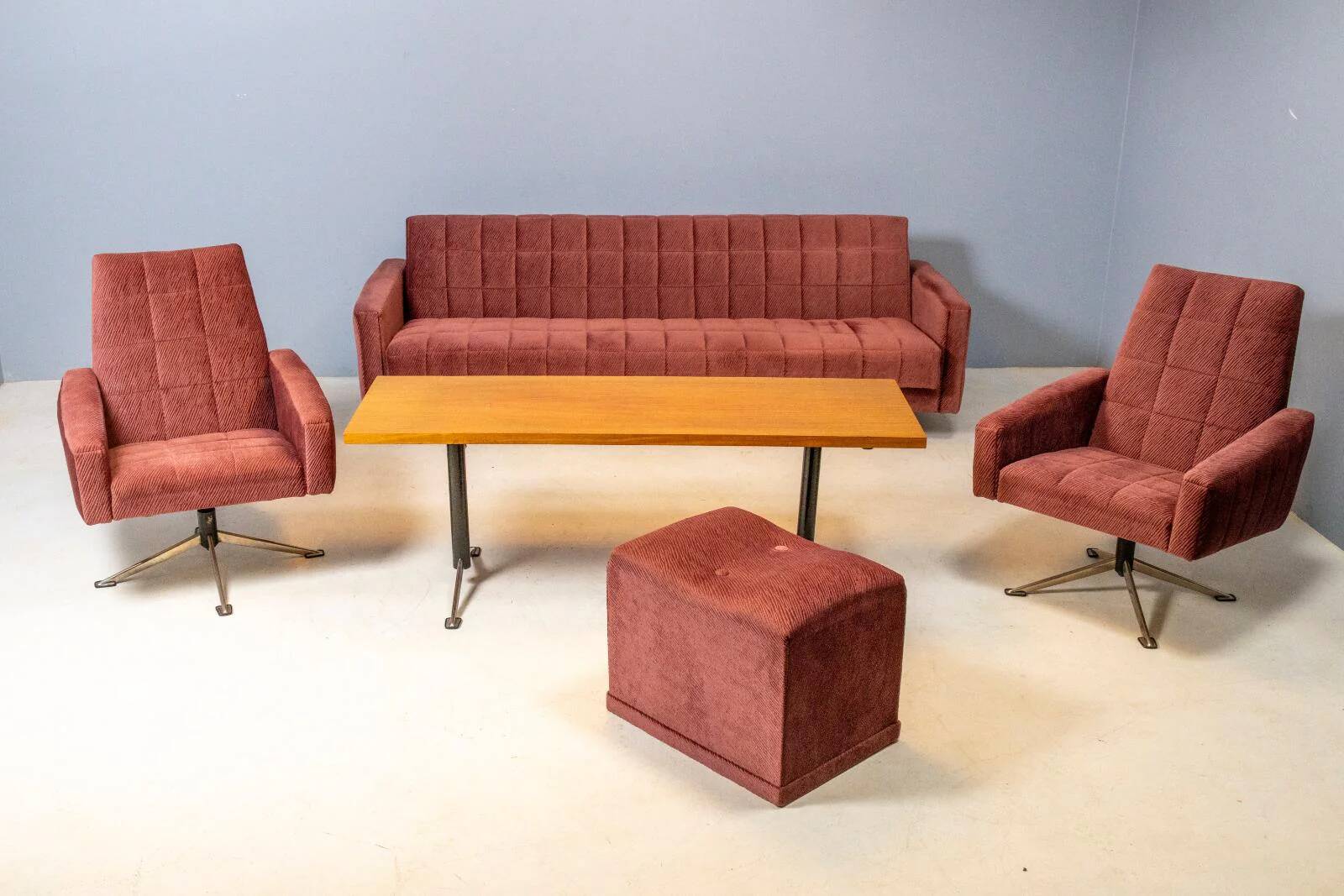 Living room set, 1970s, Czechoslovakia