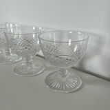 Set of 4 crystal tasting glasses