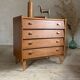 Vintage oak chest of drawers with 4 drawers