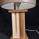 Handcrafted lamp in a contemporary style.