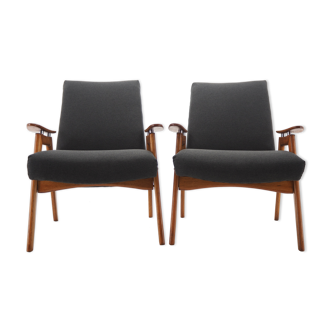 Pair of midcentury armchairs Czechoslovakia 1960s