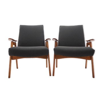Pair of midcentury armchairs Czechoslovakia 1960s