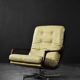Swivel armchair in leather by Eugen Schmidt, Germany 1960