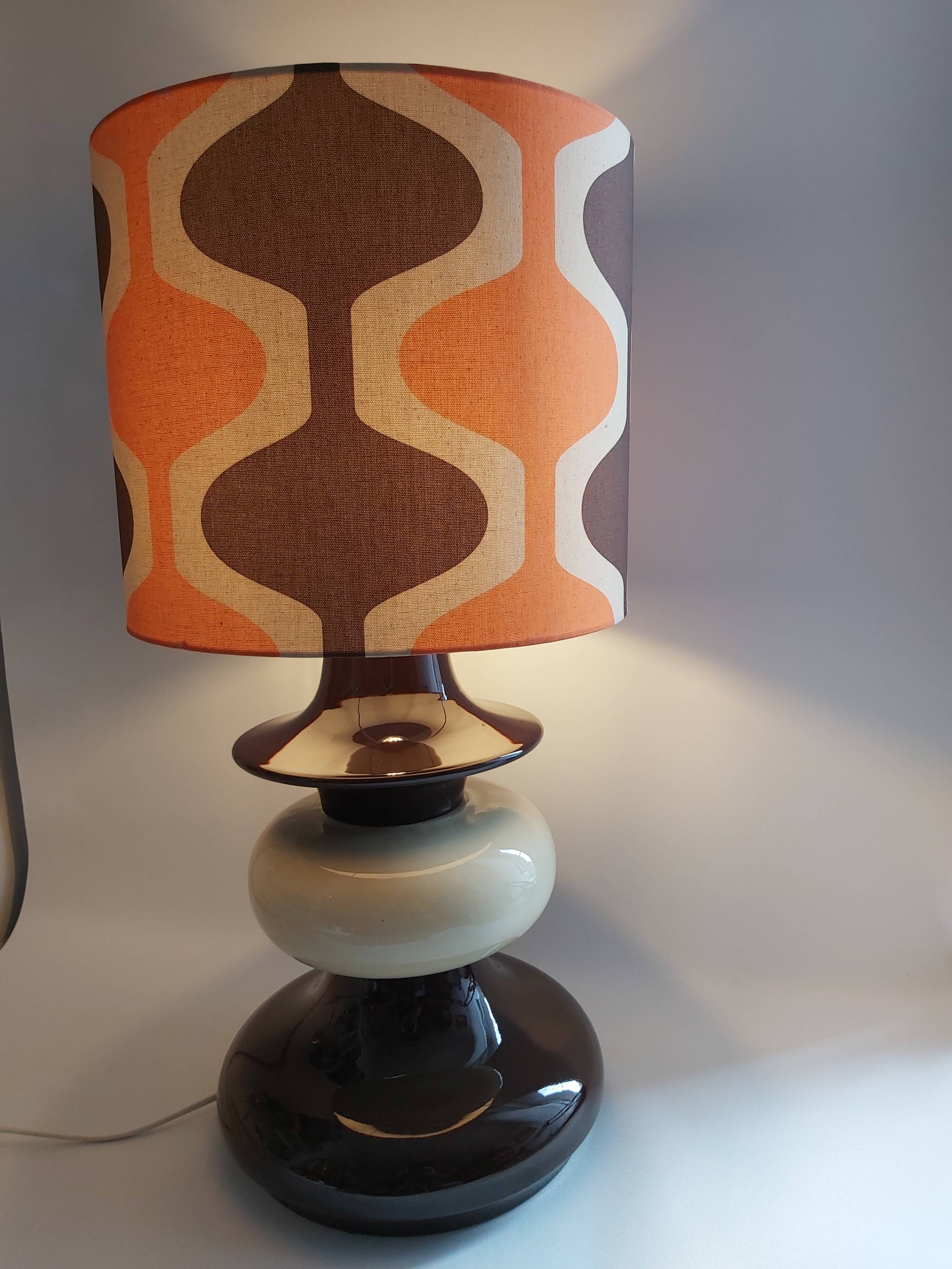 Large ceramic lamp, Germany, 1970s.